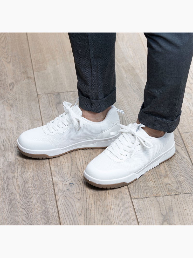 Zapatillas deportivas cómodas, duraderas, suela con memoria de forma y fáciles de poner  Isotoner Blanco - Kiabi