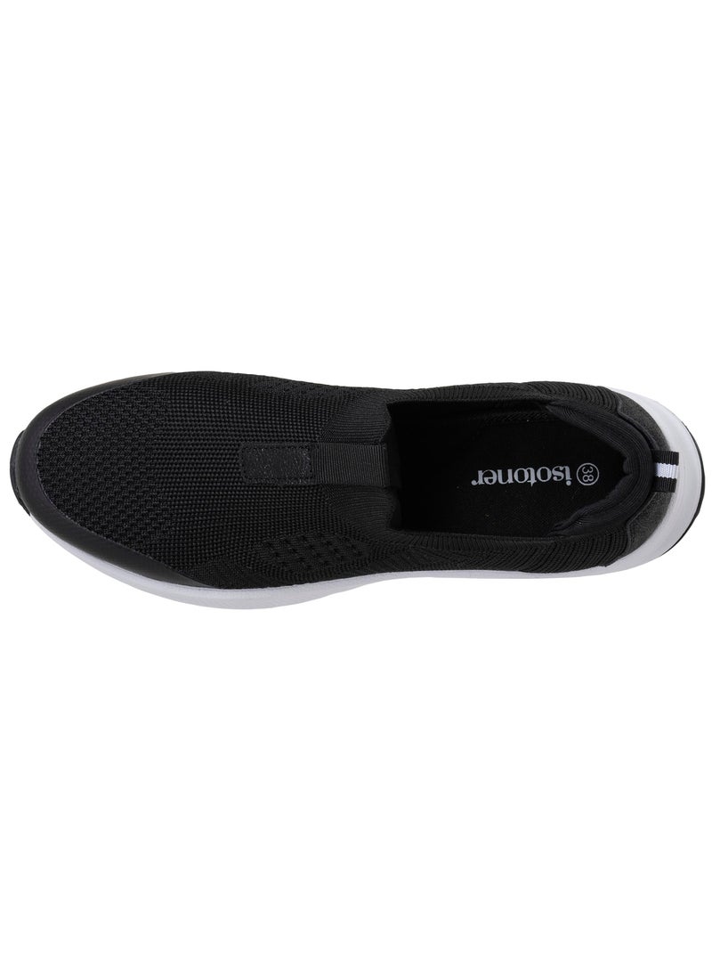 Zapatillas deportivas cómodas, duraderas, suela con memoria de forma y fáciles de poner  Isotoner Negro - Kiabi