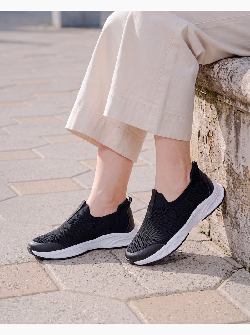 Zapatillas deportivas cómodas, duraderas, suela con memoria de forma y fáciles de poner Negro - Kiabi