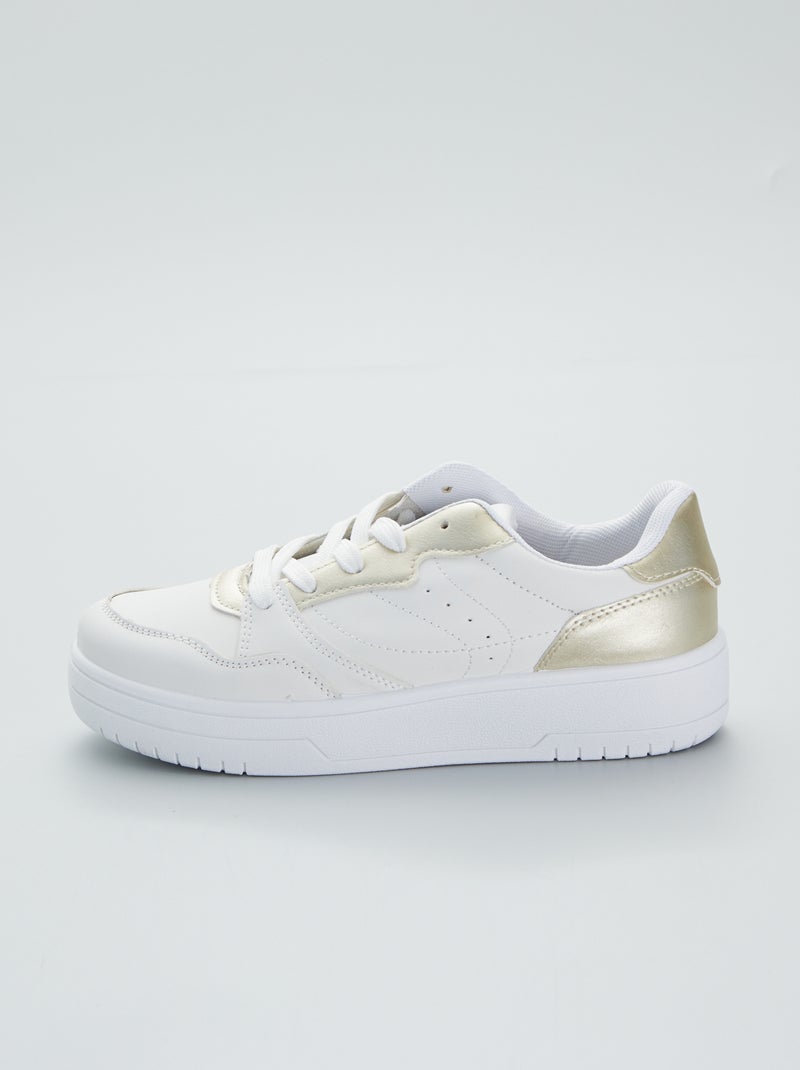 Zapatillas deportivas con apliques dorados oro - Kiabi
