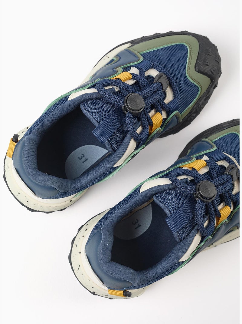Zapatillas deportivas con cordones ajustables Superlight Runner Azul oscuro - Kiabi