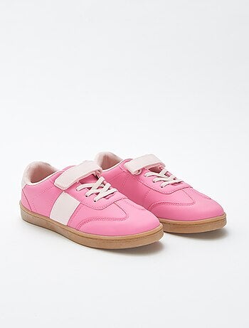 Zapatillas deportivas con cordones elásticos + velcro