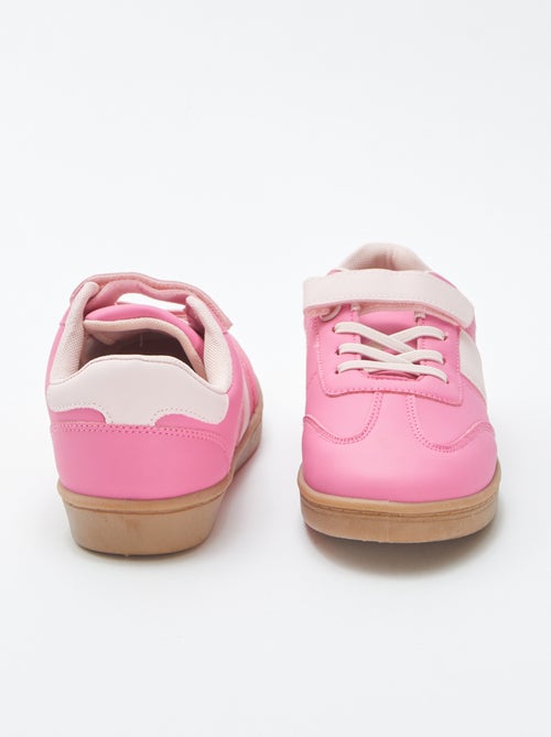 Zapatillas deportivas con cordones elásticos + velcro - Kiabi