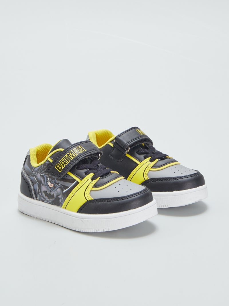 Zapatillas deportivas con cordones + velcro 'Batman' NEGRO - Kiabi