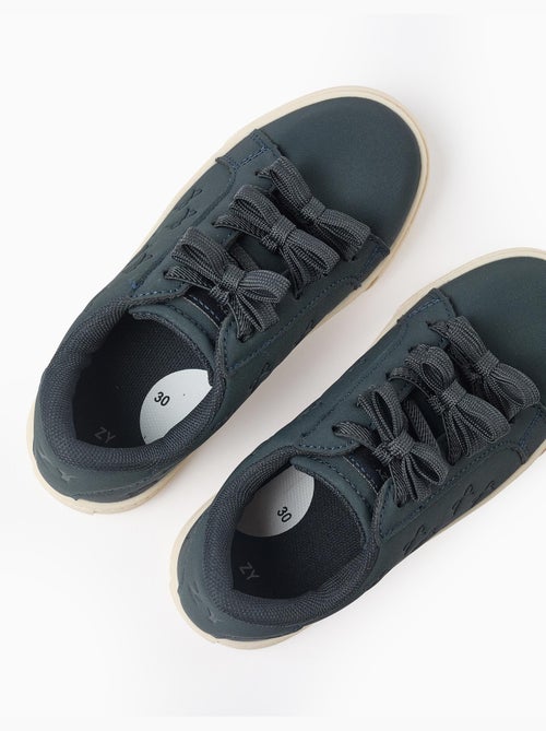 Zapatillas deportivas con lazos en relieve y cordones - Kiabi