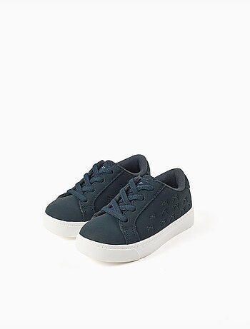 Zapatillas deportivas con lazos en relieve y cordones elásticos