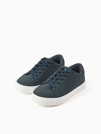 Zapatillas deportivas con lazos en relieve y cordones elásticos