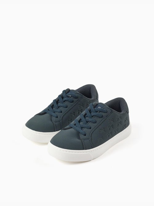 Zapatillas deportivas con lazos en relieve y cordones elásticos - Kiabi