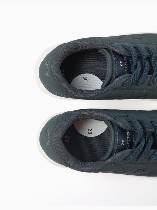 Zapatillas deportivas con lazos en relieve y cordones elásticos - Kiabi