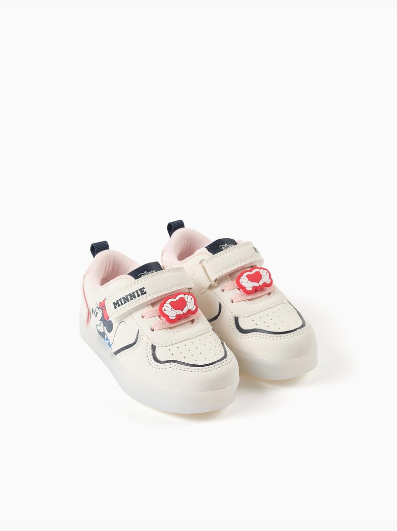 Zapatillas deportivas con luces con estampado de Minnie Beige claro - Kiabi