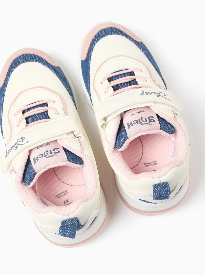 Zapatillas deportivas con luces y estampado de Stitch y Angel Beige claro - Kiabi