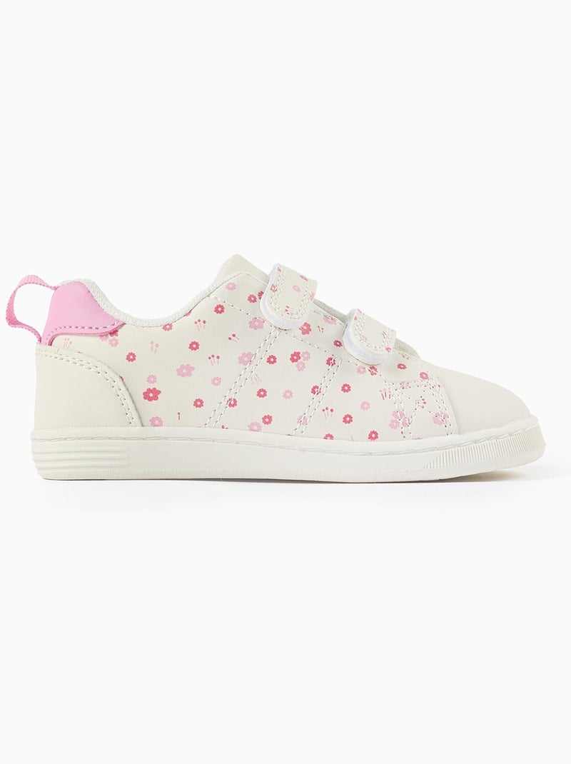 Zapatillas deportivas con motivo floral Rosa - Kiabi
