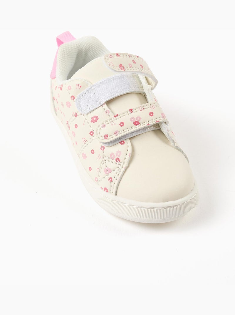 Zapatillas deportivas con motivo floral Rosa - Kiabi