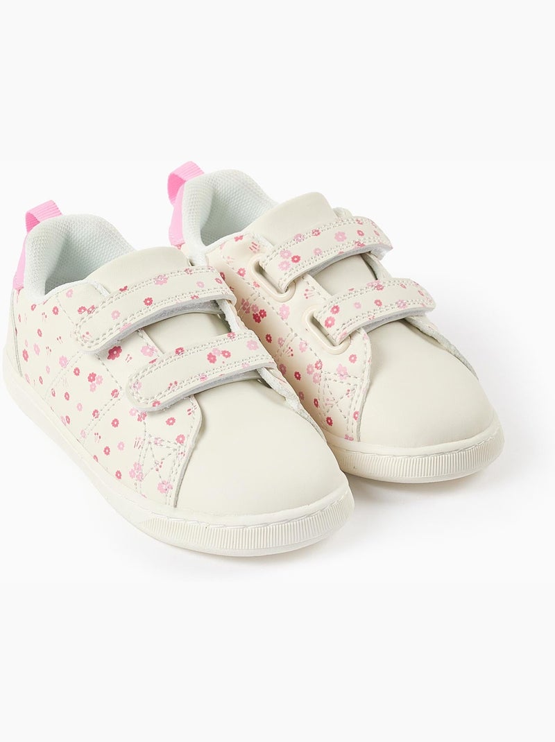 Zapatillas deportivas con motivo floral Rosa - Kiabi
