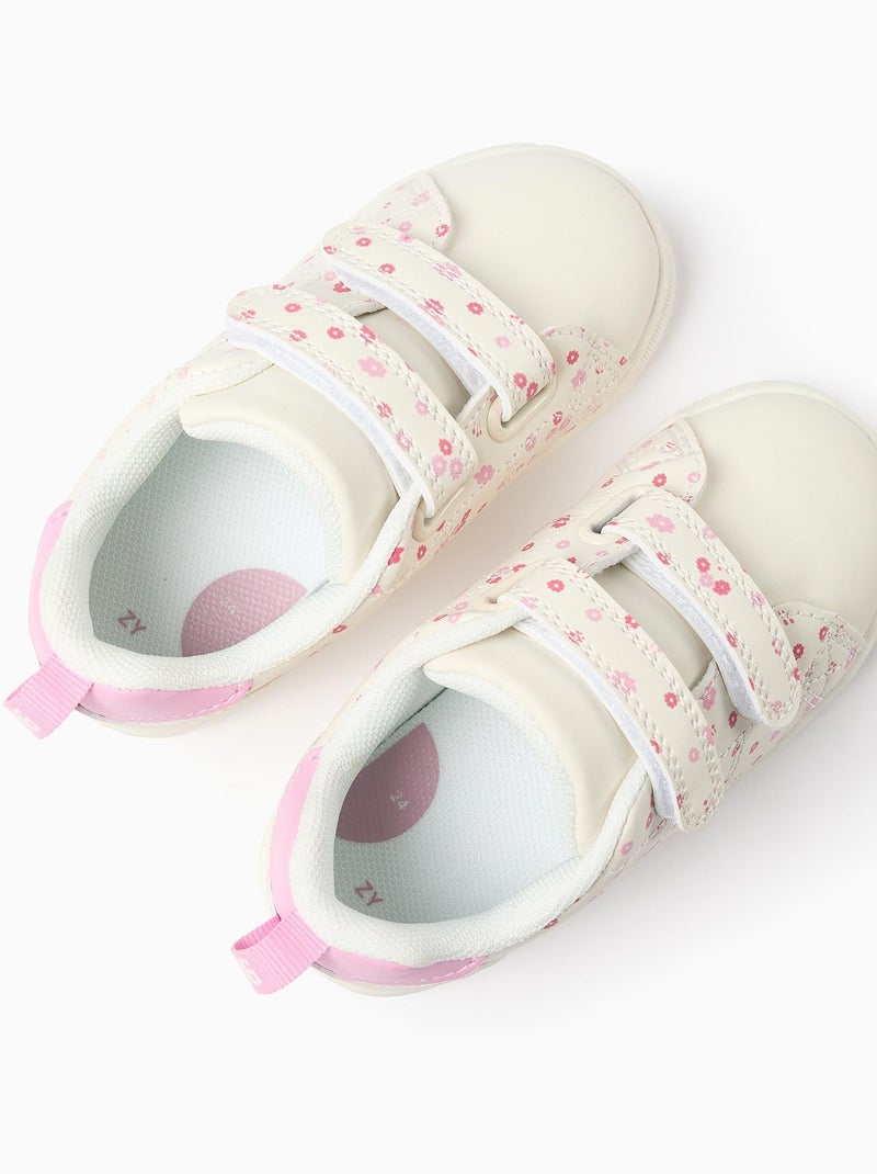 Zapatillas deportivas con motivo floral Rosa - Kiabi