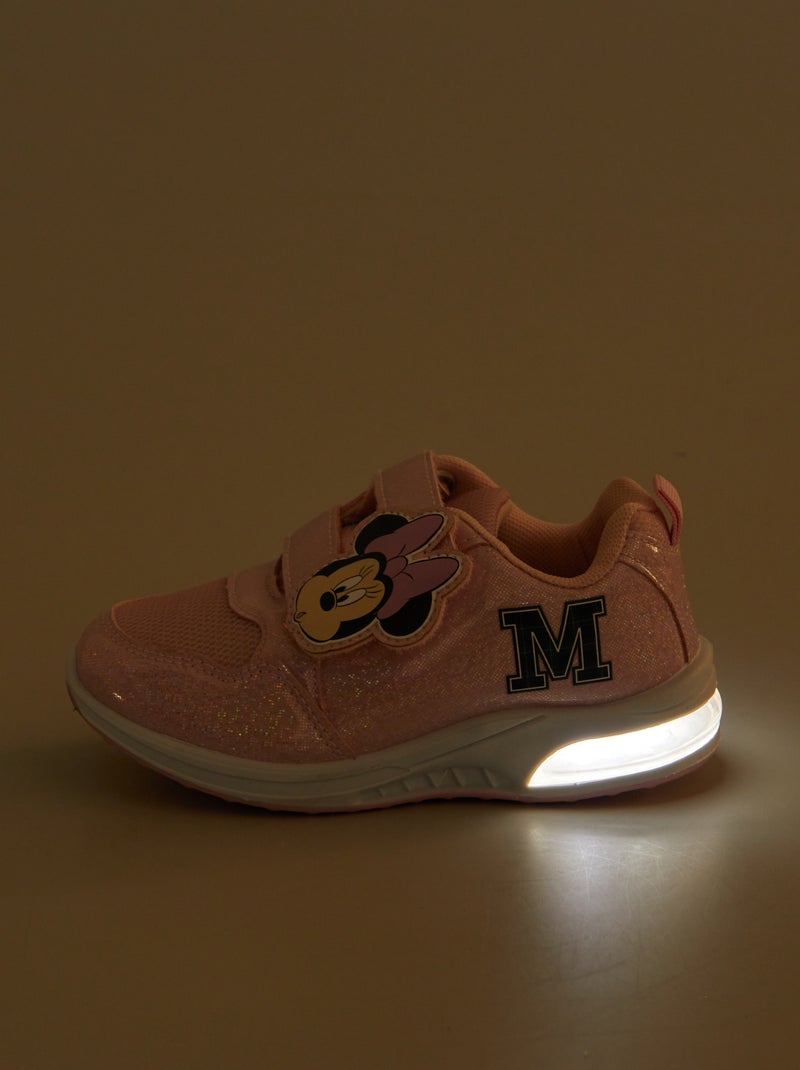 Zapatillas deportivas con suela luminosa 'Minnie' ROSA - Kiabi