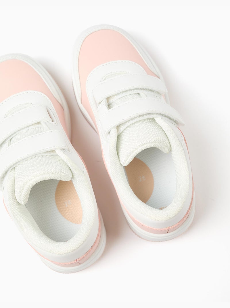 Zapatillas deportivas con tiras autoadherentes Rosa - Kiabi