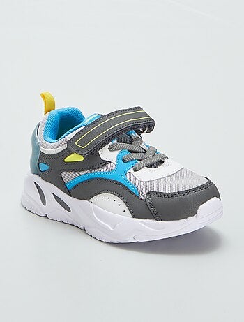 Zapatillas deportivas con velcro colorblock