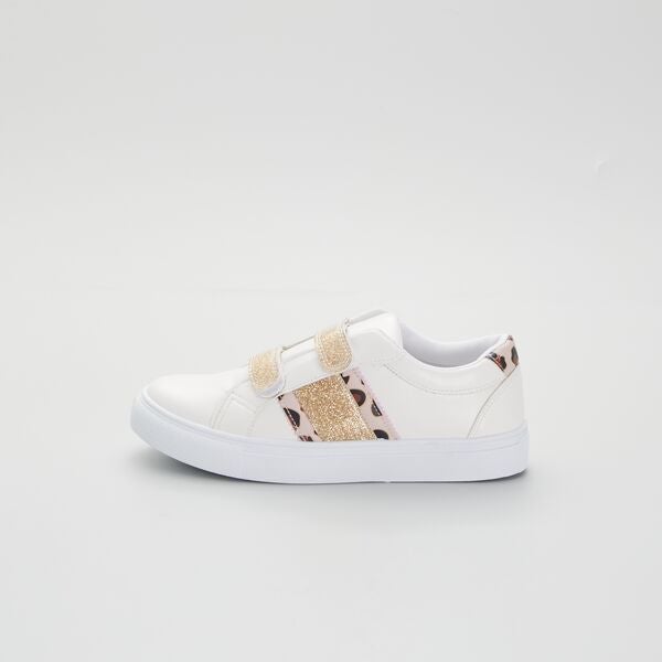 Zapatillas deportivas con velcro de fantasía Mujer talla 34 a 48 - blanco -  Kiabi - 22,00€