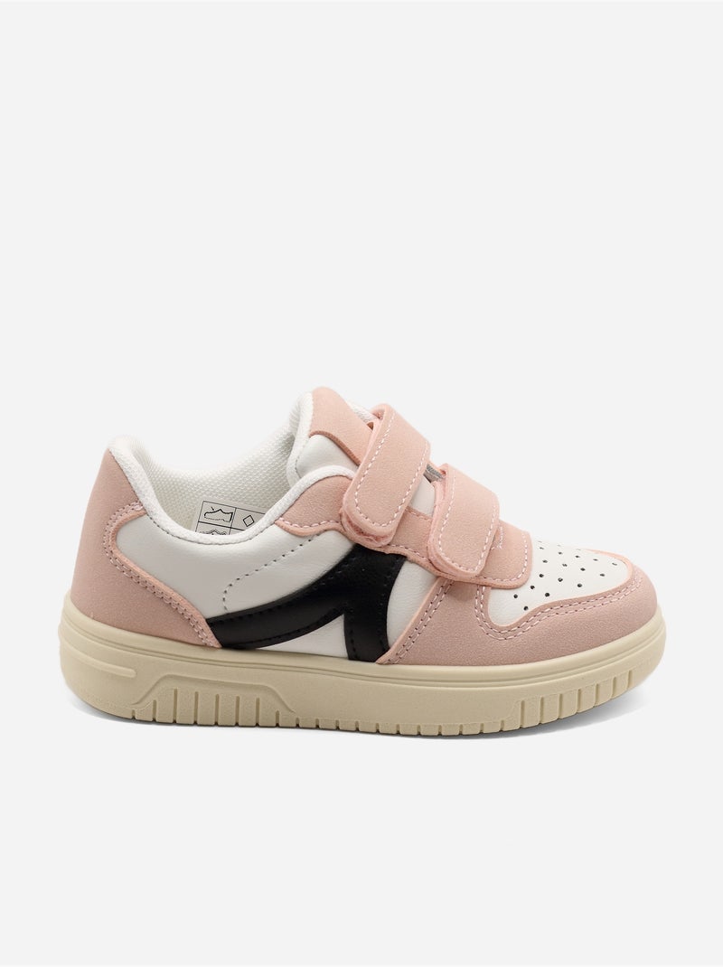 Zapatillas deportivas con velcro Rosa - Kiabi
