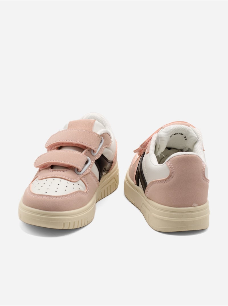 Zapatillas deportivas con velcro Rosa - Kiabi