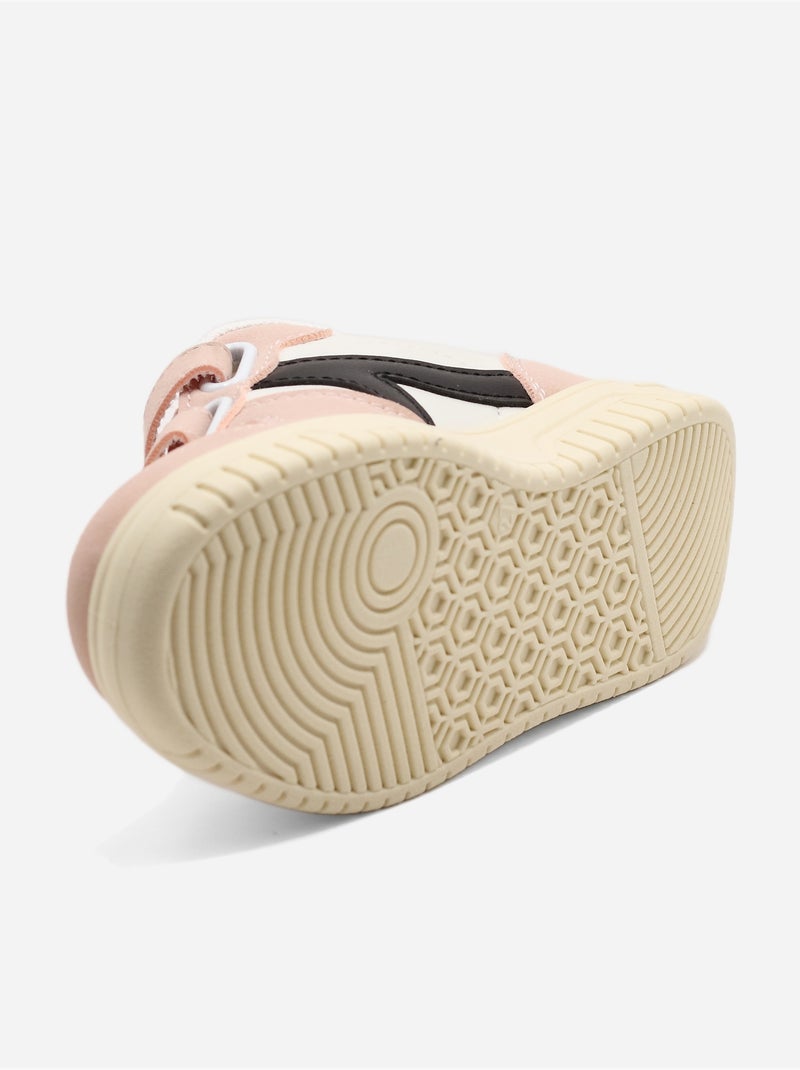 Zapatillas deportivas con velcro Rosa - Kiabi