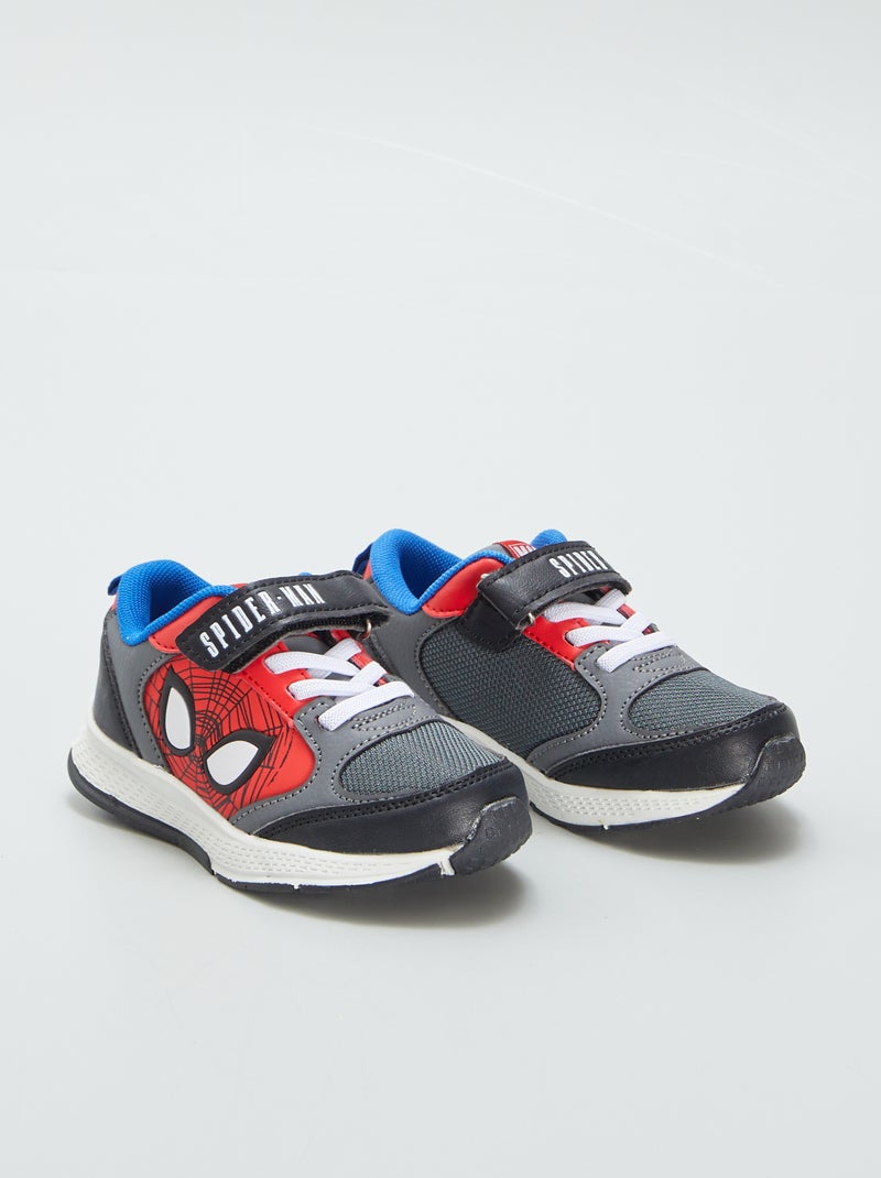Zapatillas deportivas con velcro 'Spider-Man' GRIS - Kiabi