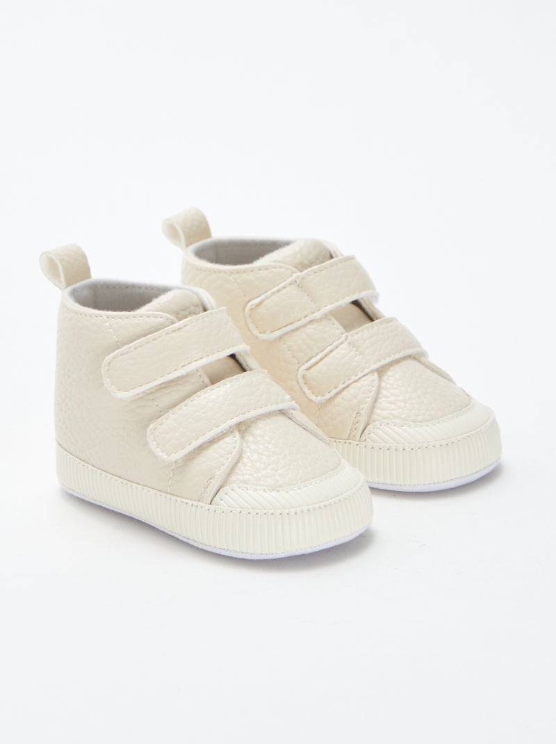 Zapatillas deportivas con velcros BEIGE - Kiabi