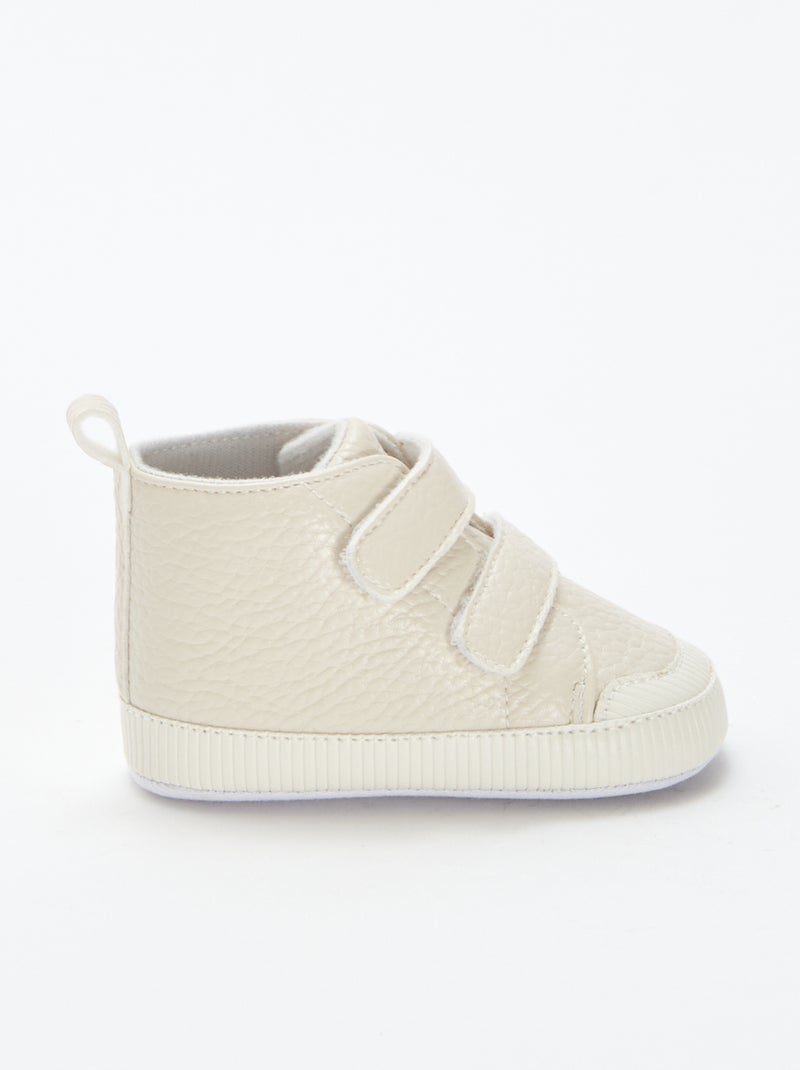 Zapatillas deportivas con velcros BEIGE - Kiabi