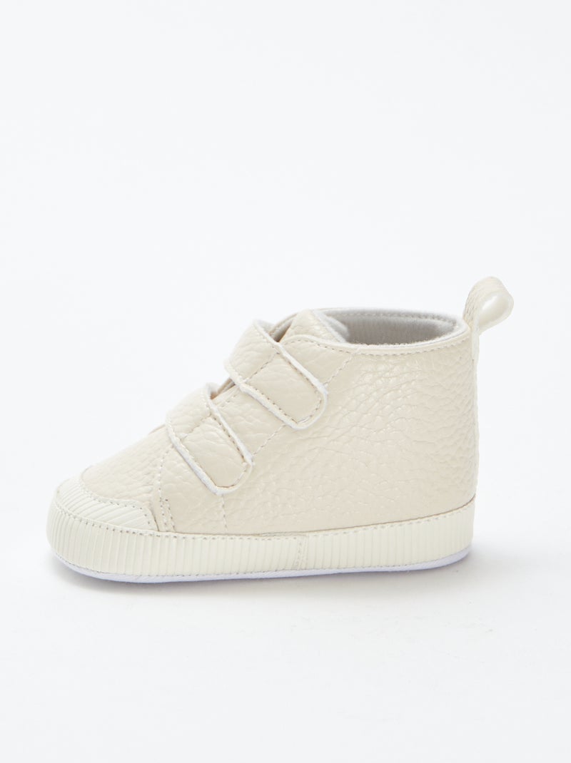 Zapatillas deportivas con velcros BEIGE - Kiabi
