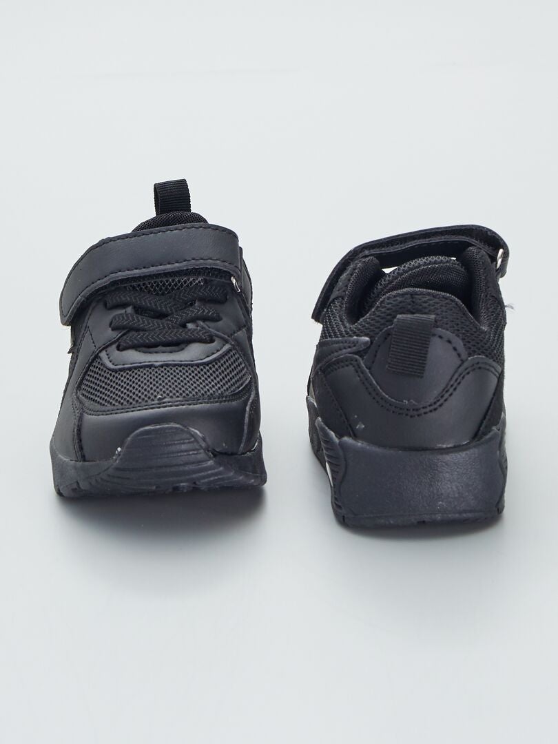 Zapatillas deportivas con velcros negro - Kiabi