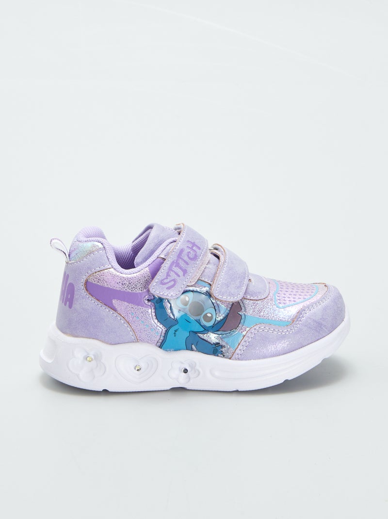 Zapatillas deportivas con velcros y led 'Stitch' 'Disney' ROSA - Kiabi