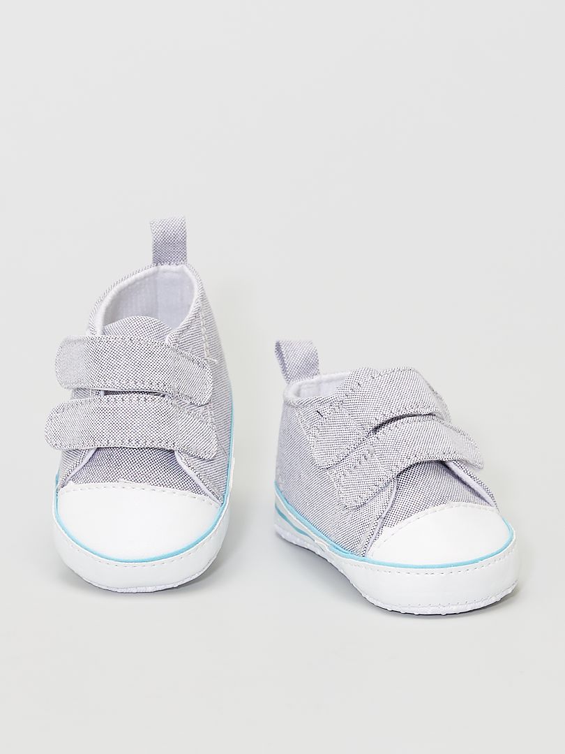 Zapatillas deportivas de algodón gris - Kiabi