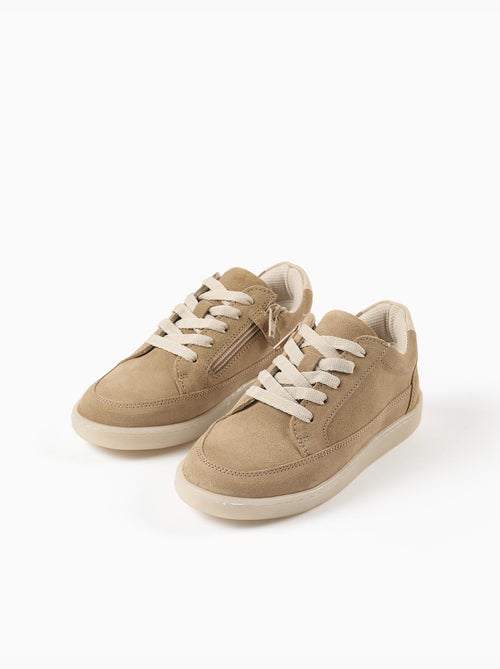 Zapatillas deportivas de ante con cordones - Kiabi