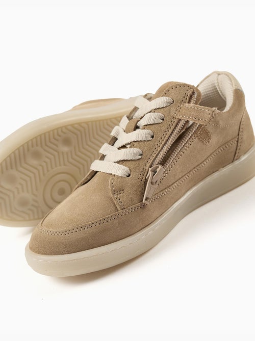 Zapatillas deportivas de ante con cordones - Kiabi