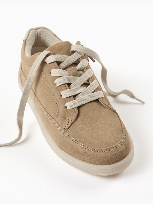 Zapatillas deportivas de ante con cordones - Kiabi