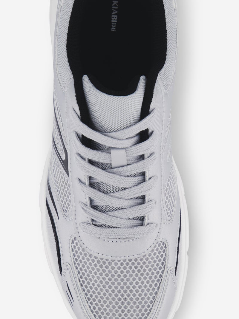 Zapatillas deportivas de malla Gris - Kiabi