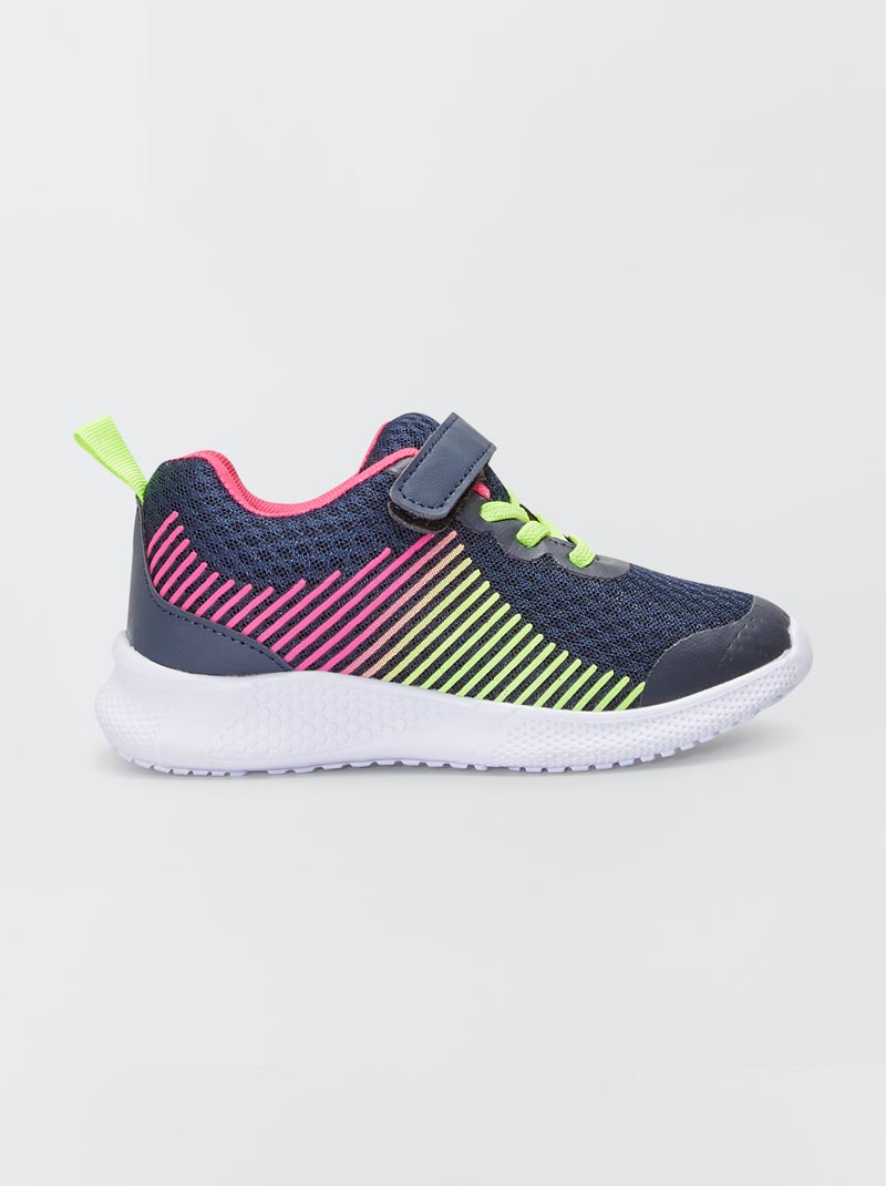 Zapatillas deportivas de malla multicolor azul navy - Kiabi