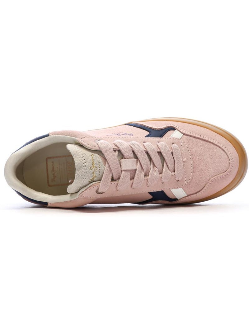 Zapatillas deportivas de mujer Pepe Jeans Travis Retro Rosa - Kiabi
