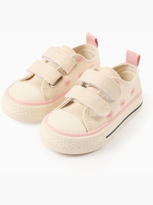 Zapatillas deportivas de tela con motivo floral bordado - Kiabi