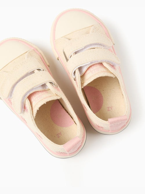 Zapatillas deportivas de tela con motivo floral bordado - Kiabi