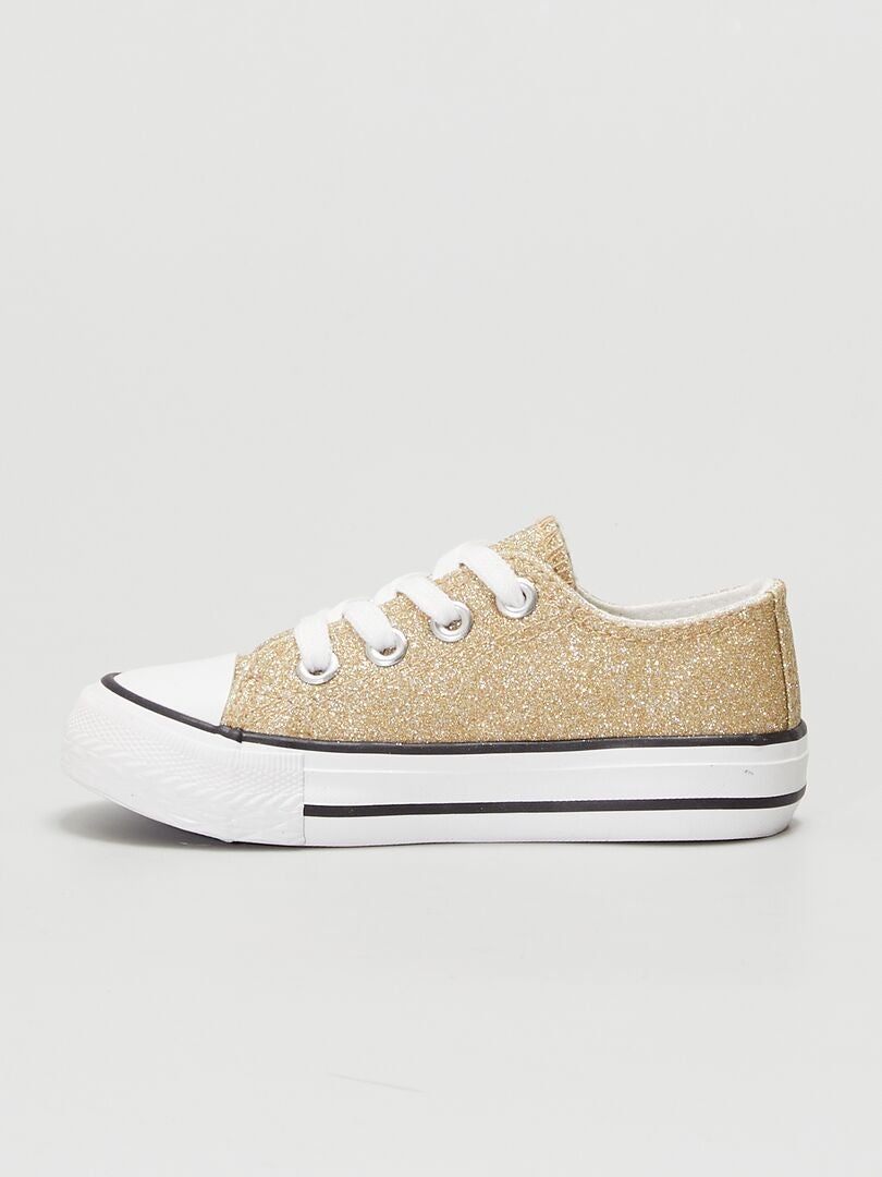 Zapatillas deportivas de tela oro - Kiabi