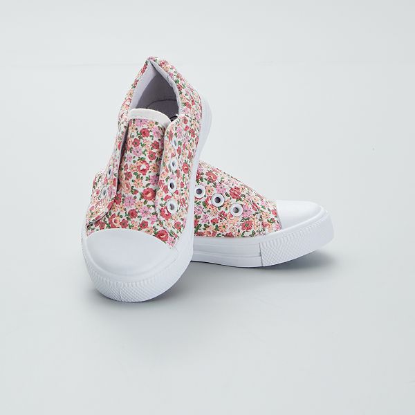 Zapatillas deportivas de tela sin cordones bebé niña - ROSA - Kiabi - 13,00€