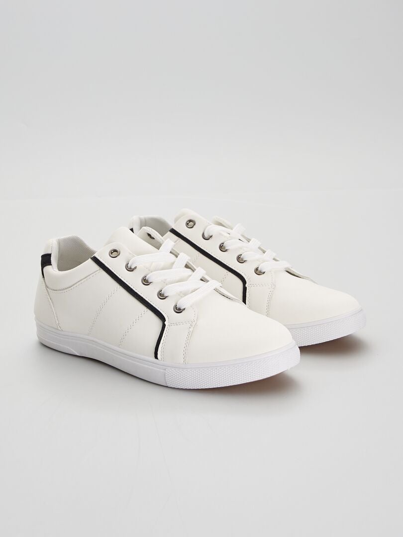 Zapatillas deportivas de vestir blanco - Kiabi