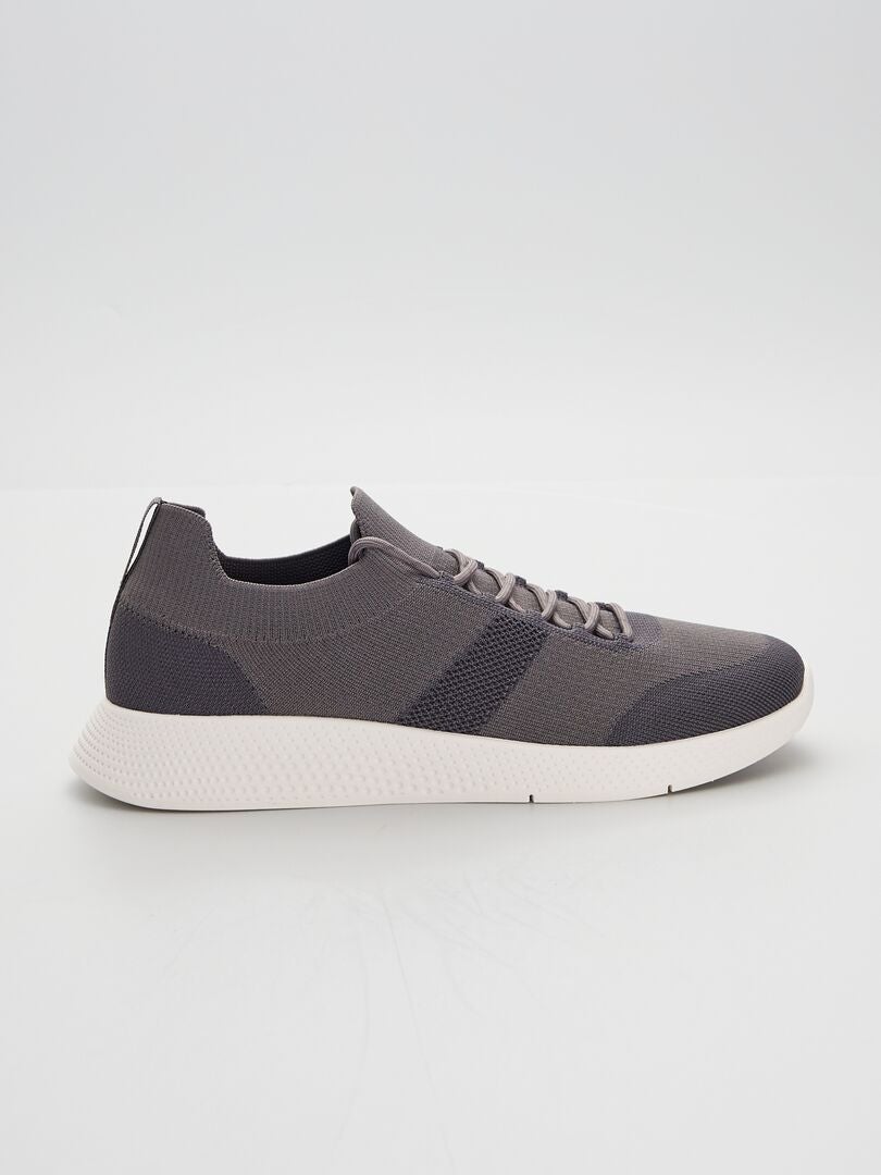 Zapatillas deportivas gris beige - Kiabi