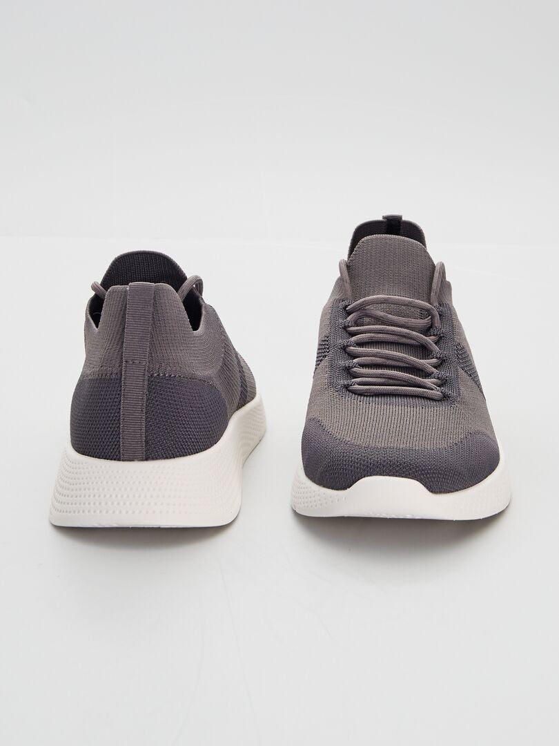 Zapatillas deportivas gris beige - Kiabi