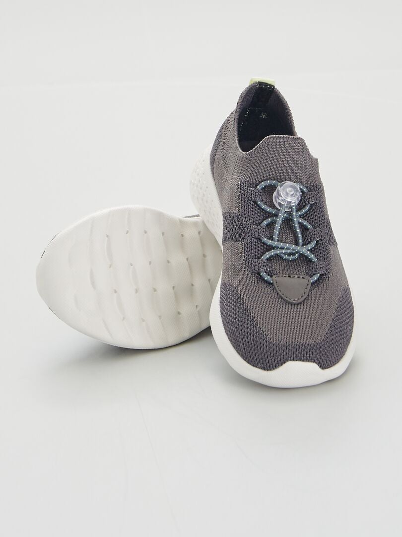 Zapatillas deportivas gris beige - Kiabi