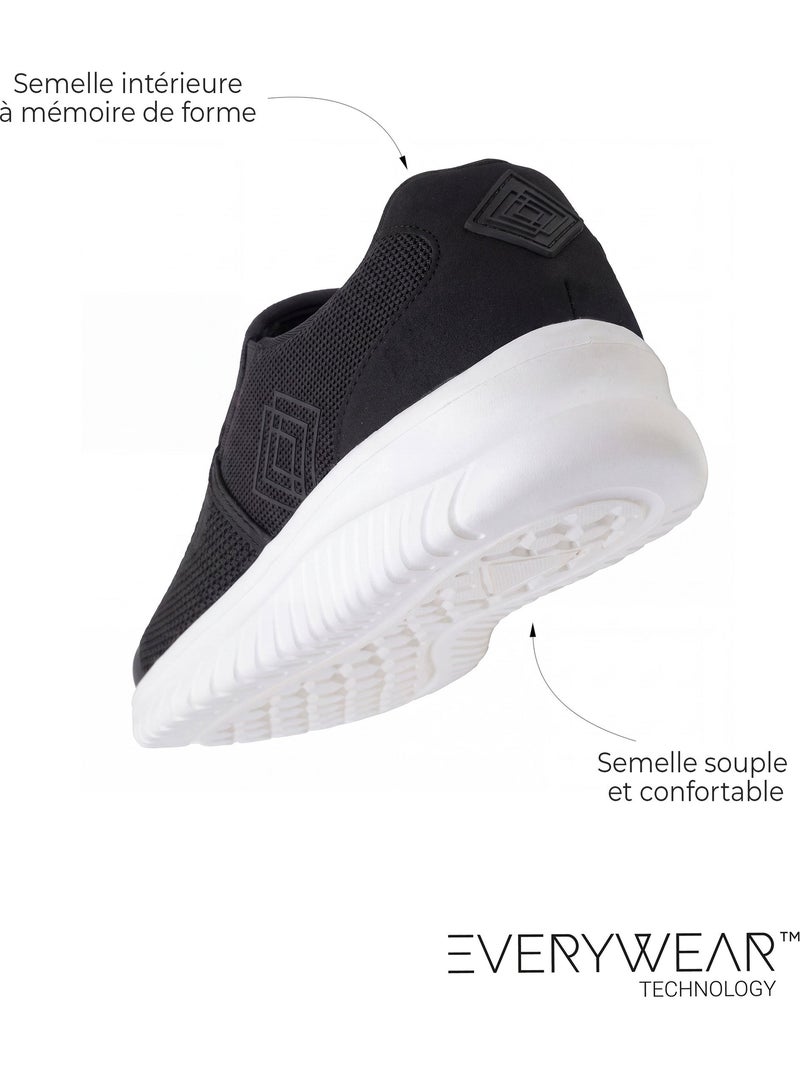Zapatillas deportivas   isotoner Negro - Kiabi