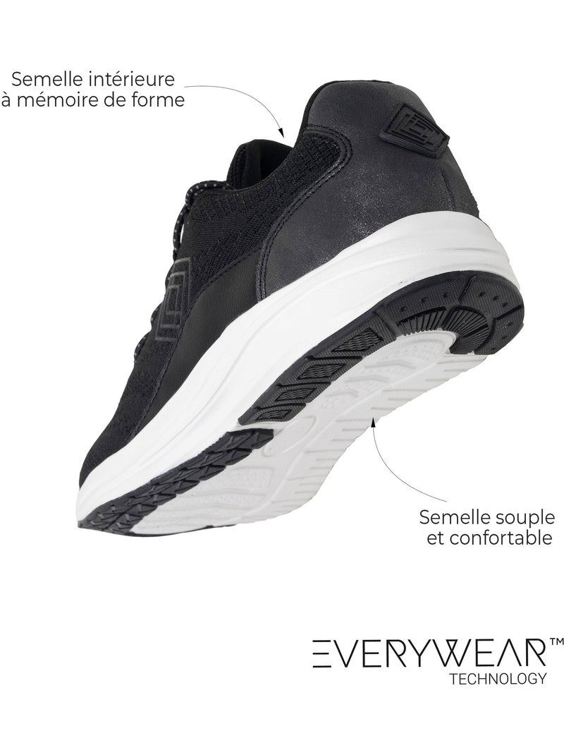 Zapatillas deportivas   isotoner Negro - Kiabi