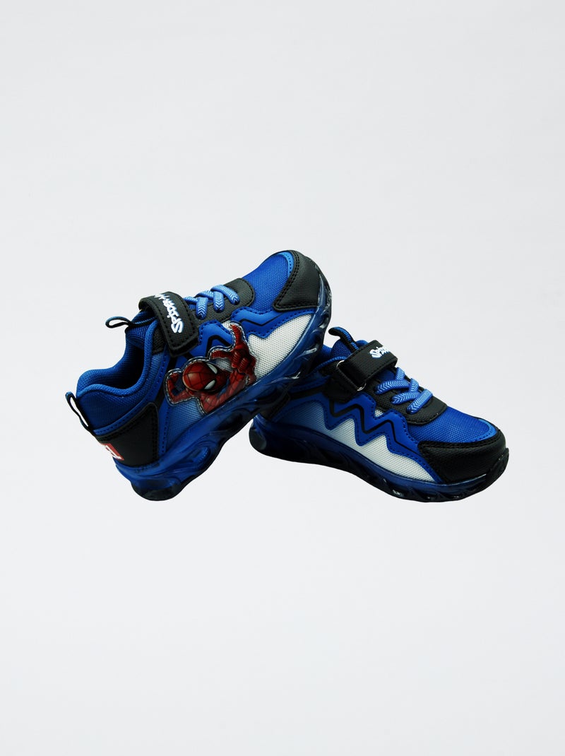 Zapatillas deportivas luminosas 'Spider-man' AZUL - Kiabi